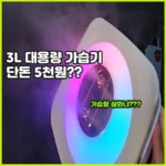 단돈 5천원 초음파 가습기 리뷰 3L 대용량 무드등 C타입 알리익스프레스 천원마트 득템